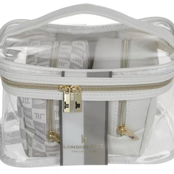 London Fog - 3Pc Cosmetic Bags - Grey - Picture 3 of 3